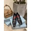 Prada Heel 7.5cm Two-tone Mary Jane Pumps Black with Strap 2021