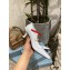 Prada Heel 7.5cm Two-tone Mary Jane Pumps Patent White with Strap 2021