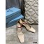 Prada Heel 7.5cm Two-tone Mary Jane Pumps Patent Beige 2021