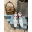 Prada Heel 7.5cm Two-tone Mary Jane Pumps Patent White 2021