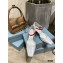 Prada Heel 7.5cm Two-tone Mary Jane Pumps Patent White 2021