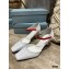 Prada Heel 7.5cm Two-tone Mary Jane Pumps Patent White 2021