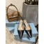 Prada Heel 6cm Leather Triangle Logo Slingbacks Black 2021