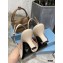 Prada Heel 6cm Leather Slingbacks Patent Beige 2021