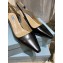 Prada Heel 6cm Leather Slingbacks Black 2021
