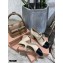 Miu Miu Heel 7cm Patent Leather Pumps Beige with Chain Strap 2021