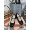 Miu Miu Heel 7cm Patent Leather Pumps Black with Chain Strap 2021