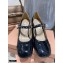 Miu Miu Heel 7cm Patent Leather Pumps Black with Chain Strap 2021
