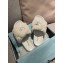 Prada Heel 3cm Wool Triangle Logo Slides White 2021