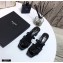Saint Laurent Heel 5cm Cassandra Mules Patent Black with Monogram YSL Logo