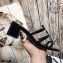 Saint Laurent Heel 5cm Cassandra Mules Patent Black with Monogram YSL Logo