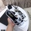 Saint Laurent Heel 5cm Cassandra Mules White with Monogram YSL Logo