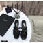 Saint Laurent Heel 5cm Cassandra Mules Black with Monogram YSL Logo