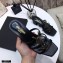 Saint Laurent Heel 5cm Cassandra Mules Black with Monogram YSL Logo