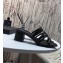 Saint Laurent Heel 5cm Cassandra Mules Black with Monogram YSL Logo