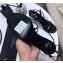 Saint Laurent Crystals Cassandra Sandals Patent Black with Monogram YSL Logo Heel 10.5cm