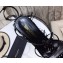 Saint Laurent Crystals Cassandra Sandals Patent Black with Monogram YSL Logo Heel 10.5cm