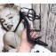 Saint Laurent Crystals Cassandra Sandals Black with Monogram YSL Logo Heel 10.5cm