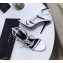 Saint Laurent Crystals Cassandra Sandals White with Monogram YSL Logo Heel 10.5cm