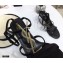 Saint Laurent Cassandra Sandals Black with Monogram YSL Logo Heel 10.5cm