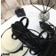 Saint Laurent Cassandra Sandals Patent Black with Monogram YSL Logo Heel 10.5cm
