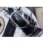 Saint Laurent Cassandra Sandals Silver with Monogram YSL Logo Heel 10.5cm