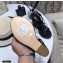 Saint Laurent Cassandra Wedge Espadrilles Black with Gold Palm Monogram YSL Logo Heel 10.5cm