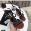 Saint Laurent Cassandra Wedge Espadrilles Brown with Monogram YSL Logo Heel 10.5cm