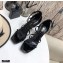 Saint Laurent Cassandra Platform Sandals Patent Black with Monogram YSL Logo Heel 11cm