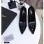 Saint Laurent Opyum Pumps Patent Black with Black Interlocking YSL Logo Heel 11cm