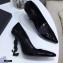 Saint Laurent Opyum Pumps Patent Black with Black Interlocking YSL Logo Heel 11cm