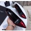 Saint Laurent Opyum Pumps Patent Dark Red with Black Interlocking YSL Logo Heel 11cm