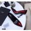 Saint Laurent Opyum Pumps Patent Dark Red with Black Interlocking YSL Logo Heel 11cm