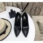 Saint Laurent Opyum Pumps Croco Pattern Black with Black Interlocking YSL Logo Heel 11cm