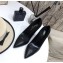 Saint Laurent Opyum Pumps Croco Pattern Black with Black Interlocking YSL Logo Heel 11cm