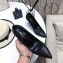 Saint Laurent Opyum Pumps Croco Pattern Black with Black Interlocking YSL Logo Heel 11cm
