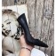Saint Laurent Opyum Pumps Croco Pattern Black with Black Interlocking YSL Logo Heel 11cm