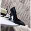 Saint Laurent Opyum Pumps Croco Pattern Black with Black Interlocking YSL Logo Heel 11cm