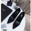 Saint Laurent Opyum Pumps Patent Black with Snake Gold Interlocking YSL Logo Heel 11cm