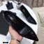 Saint Laurent Opyum Pumps Patent Black with Snake Gold Interlocking YSL Logo Heel 11cm