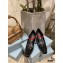 Prada Heel 7.5cm Two-tone Mary Jane Pumps Patent Black with Strap 2021