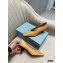 Prada Pointy Toe Pumps Khaki with Medium Heel 2021
