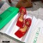Bottega Veneta Heel 9cm Mesh Square Sole Ankle-strap Stretch Sandals Red 2021