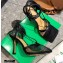 Bottega Veneta Heel 9cm Mesh Square Sole Ankle-strap Stretch Sandals Black 2021