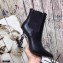 Saint Laurent Opyum Ankle Boots Black with Black Interlocking YSL Logo Heel 11cm