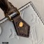 Louis Vuitton Monogram Vernis Petit Sac Plat Bag M90564 Metallic Taupe Grey 2020