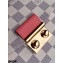 Louis Vuitton Damier Azur Canvas Croisette Chain Wallet Bag N60358 Rose Pink