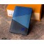 Louis Vuitton V Pattern Monochrome Taiga leather Pocket Organizer Wallet M30709 Blue