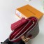 Louis Vuitton Damier Ebene Canvas Croisette Compact Wallet N60216 Red