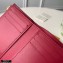 Louis Vuitton Damier Ebene Canvas Croisette Compact Wallet N60216 Red